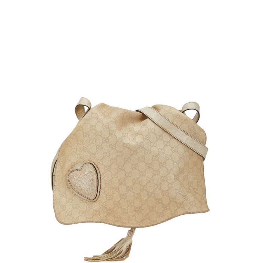 Gucci Guccisima Python Leather Heart Shoulder Bag… - image 1